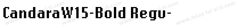CandaraW15-Bold Regu字体转换